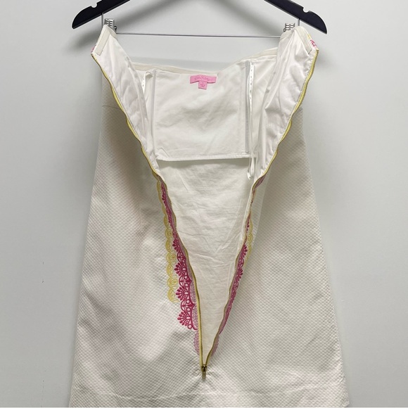Lilly Pulitzer Wesley Zip Up Sleeveless White Mini Dress Size 4 - Picture 7 of 12